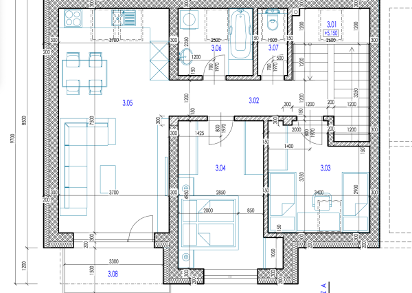 3 izbový byt s parkovaním, Kráľová pri Senci, novostavba
